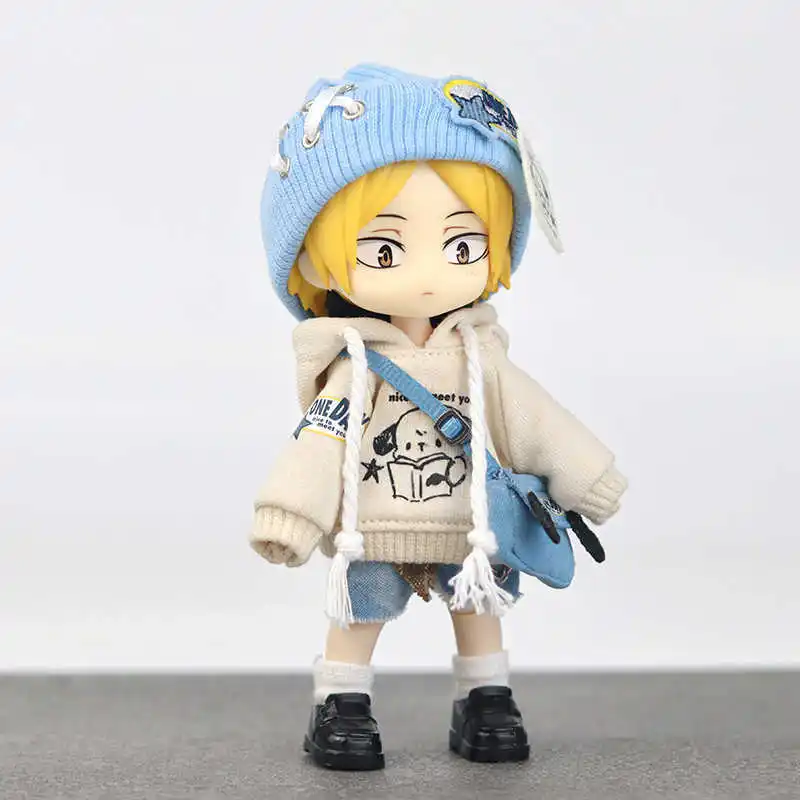 Cute Ob11 1/12 Haikyu Kozume Kenma Commoner Bjd Doll Model Anime Action Figure Model Doll Toy With Clothing Set Gift In Stock