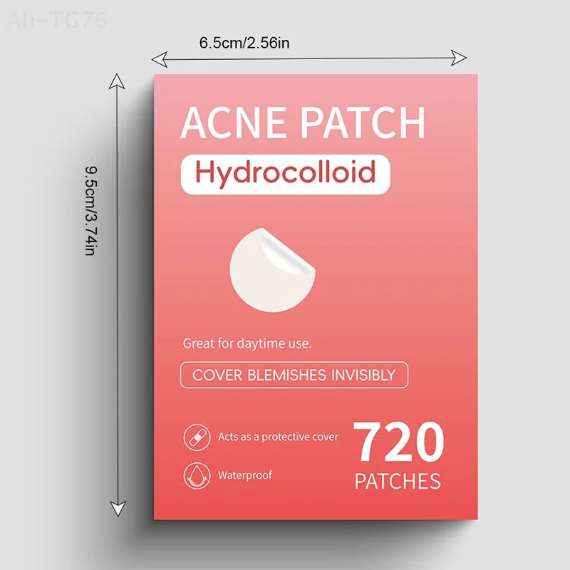 720 قطعة من ملصقات العناية بالبشرة لإزالة حب الشباب غير المرئية وخافي عيوب البشرة وبقع الوجه وأدوات مكياج التجميل #5