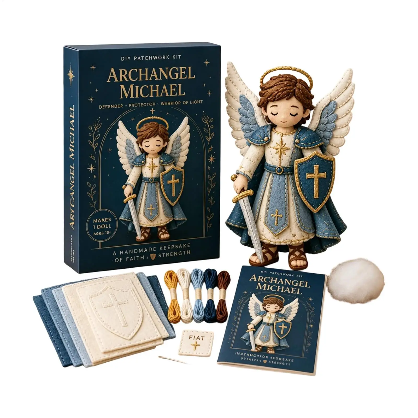 Kit de couture en feutre Vierge Marie Jésus, décoration d'intérieur, kit de couture artisanal 2 pièces pour femmes, hommes, famille, maison, salon, chambre