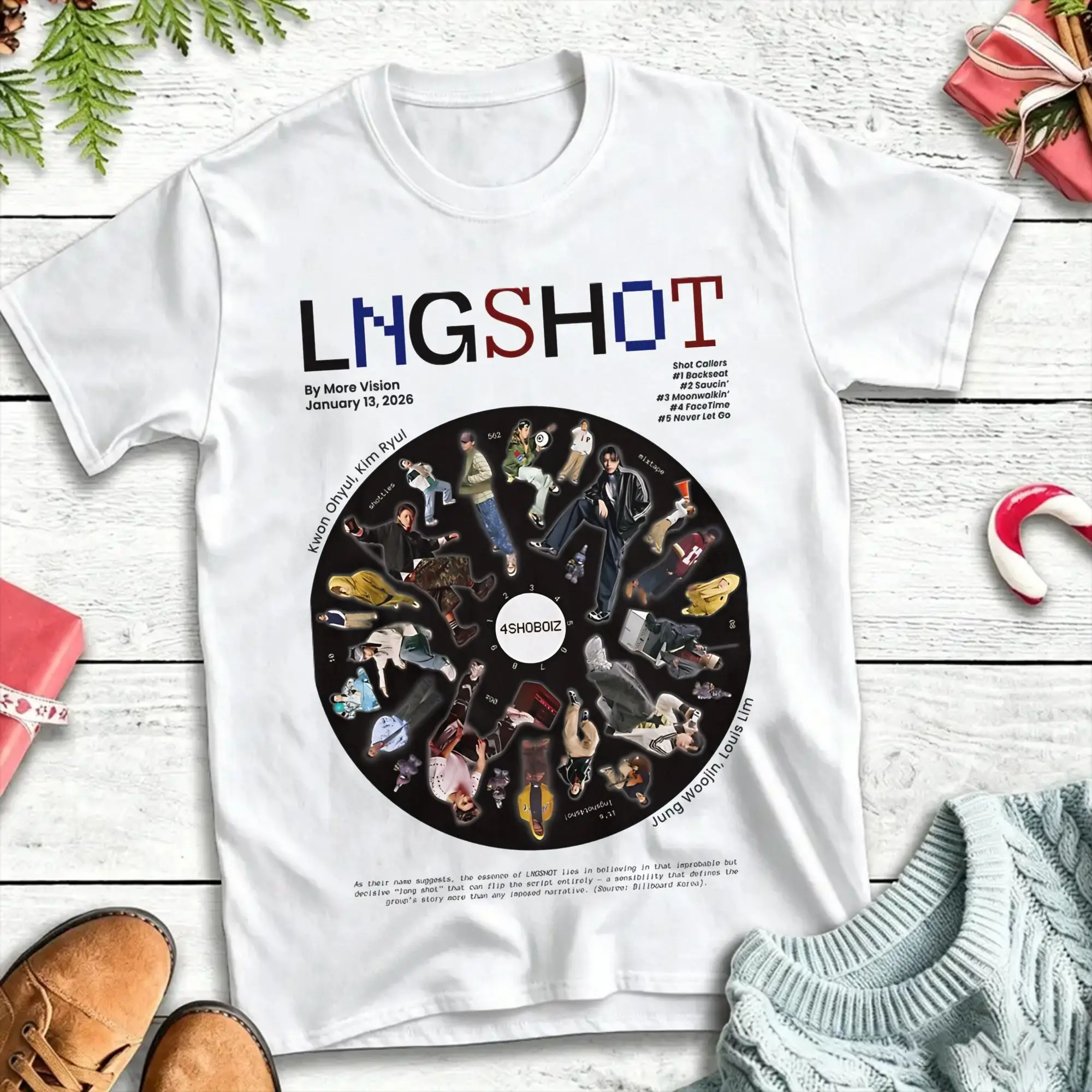 LNGSHOT Shot Callers Vinyl Mixtape Cotton T-Shirt For Men's Summer  Awesome T Shirts Hipster Tees Oversized Cheap Tops