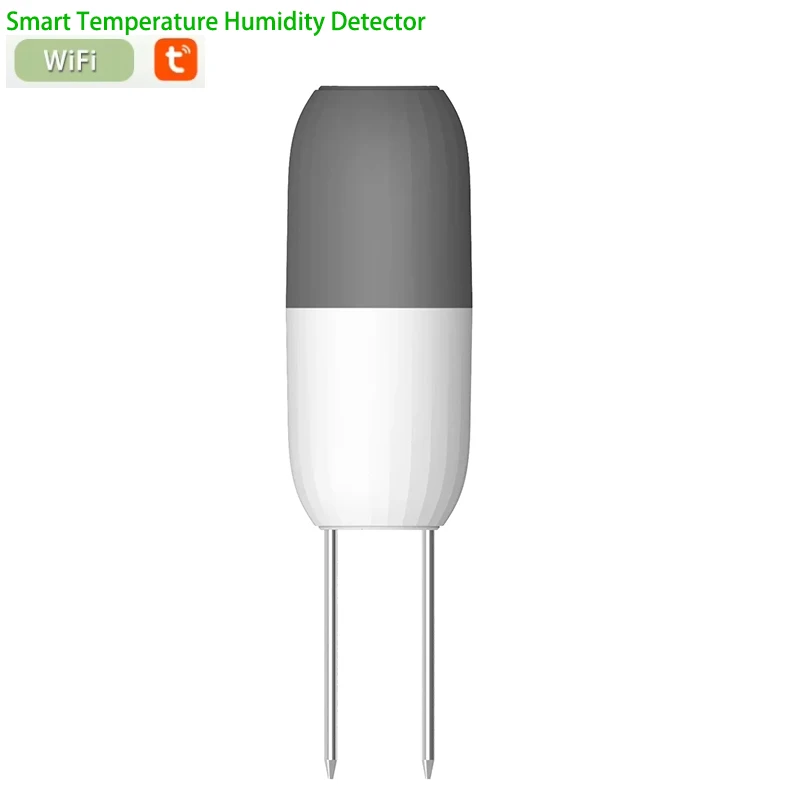 Smart Tuya Wifi 2-in-1 Soil Moisture Meter Temperature Humidity Meter Soil Detector for Garden Lawn and Potted Plants Care