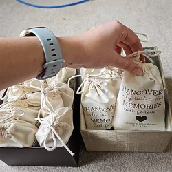 5pcs Personalised Hangover Recovery Survival Morning After Kit Bags Bachelorette hen do Party bridal shower Birthday decoration