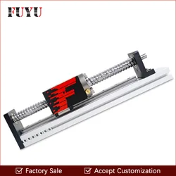 50~1000mm stroke CNC Linear Rail Linear Guide Motion Actuator Stage System No Motor & Flange Kit