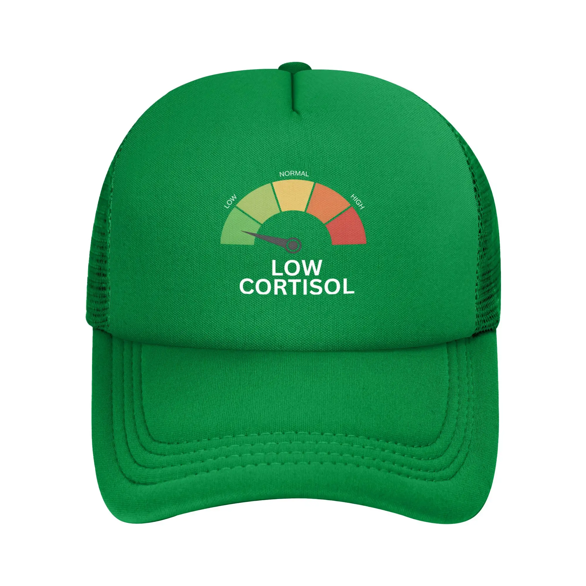 Low Cortisol Level Memes Trendy Mesh Baseball Caps Man Woman Fitted Trucker Worker Cap  Hats Sun Caps Autumn Trucker Hat