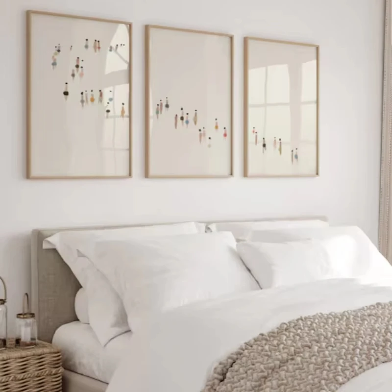 1PC/3pcs minimalistische Menschen Urlaub am Strand Leinwanddrucke Sommer geometrische Wandkunst für moderne Wohnzimmer Home Decor
