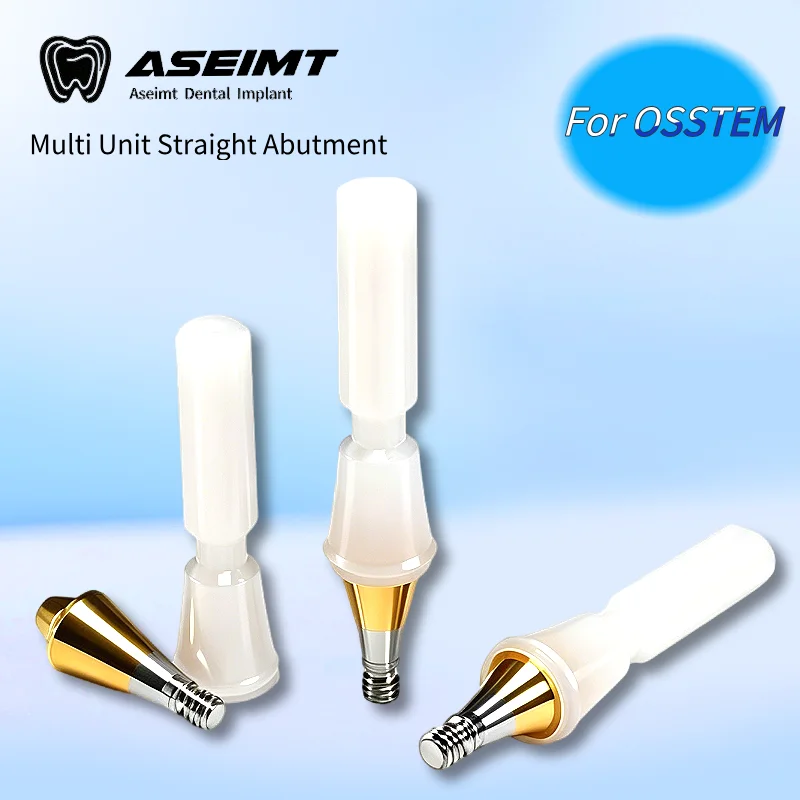 

Compatible Osstem Multi Unit Straight Abutment MUA Grade 5 Titanium Alloy 0° for Screw Retained Prosthetic Lab CAD CAM Factory D