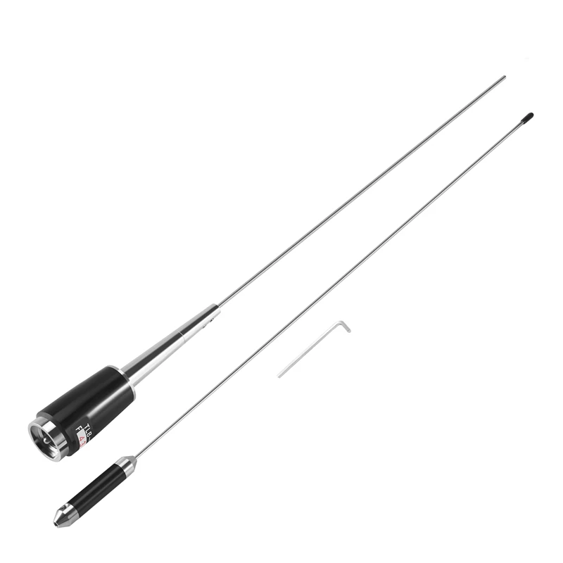 Details Of The New Silver UHF 400-470 Mhz 200W 5.5Db SL-16 PL-259 Mobile Car Radio Antenna