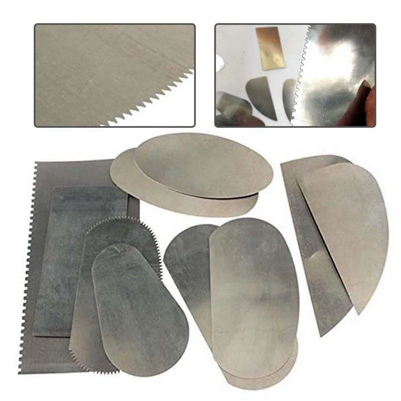 10PCS Rusted Steel Sheet Polymer Clay  Sculpture Detail Repair Knife Blanking Tool Ceramic Material