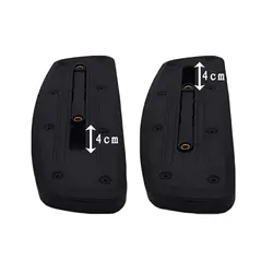 Almohadillas de repuesto para Reposabrazos de silla de oficina, accesorios resistentes al agua, fáciles de instalar, color negro, 2 unidades