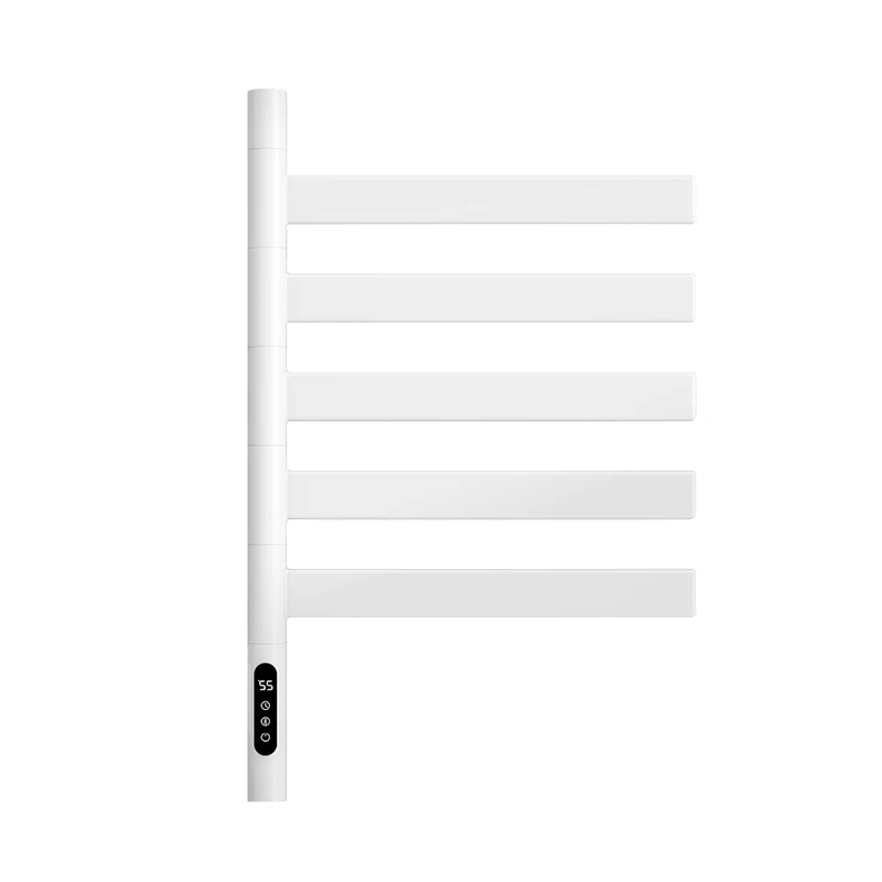 دفئا للتدوير شماعات حمام الجرف تسخين كهربائي مع قضبان المناشف الأشعة فوق البنفسجية الرقمية تسخين منشفة رف للحمام #2