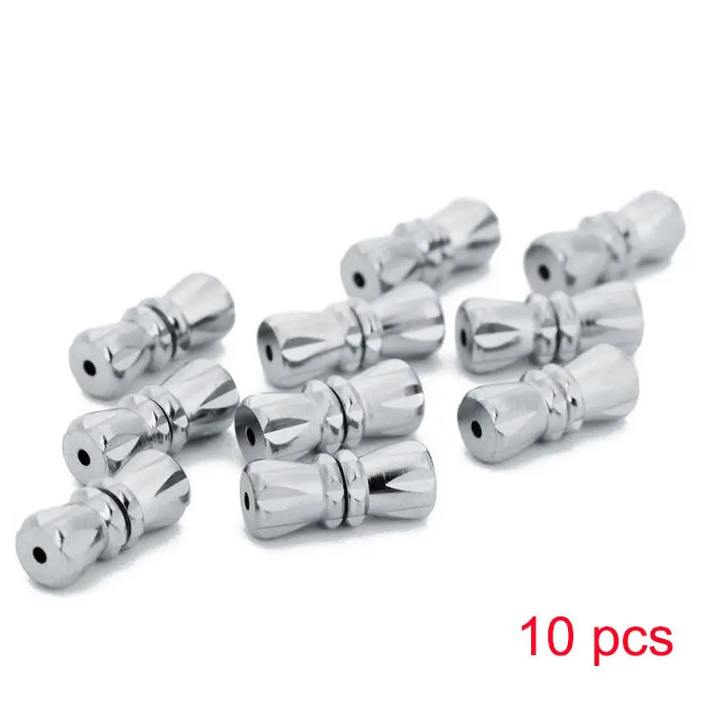 10 قطعة ل قلادة سوار إكسسوارات ربط مشبك صنع المجوهرات خزر عازل النتائج ثقب المسمار المشابك