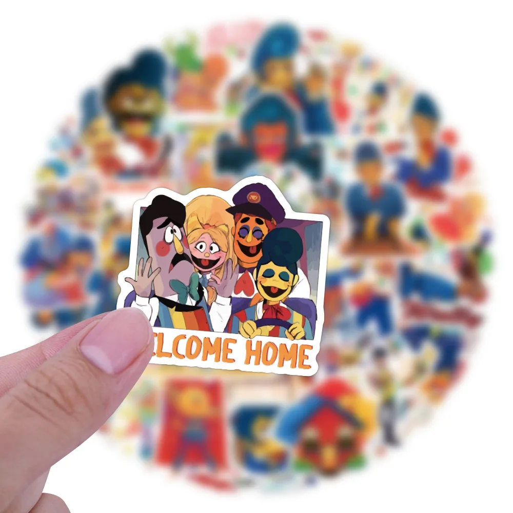 50 قطعة ترحيب المنزل والي دارلينج ملصق الكرتون الكتابة على الجدران الإبداعية DIY الديكور الثلاجة سكوتر الكمبيوتر المحمول دراجة لعبة صائق