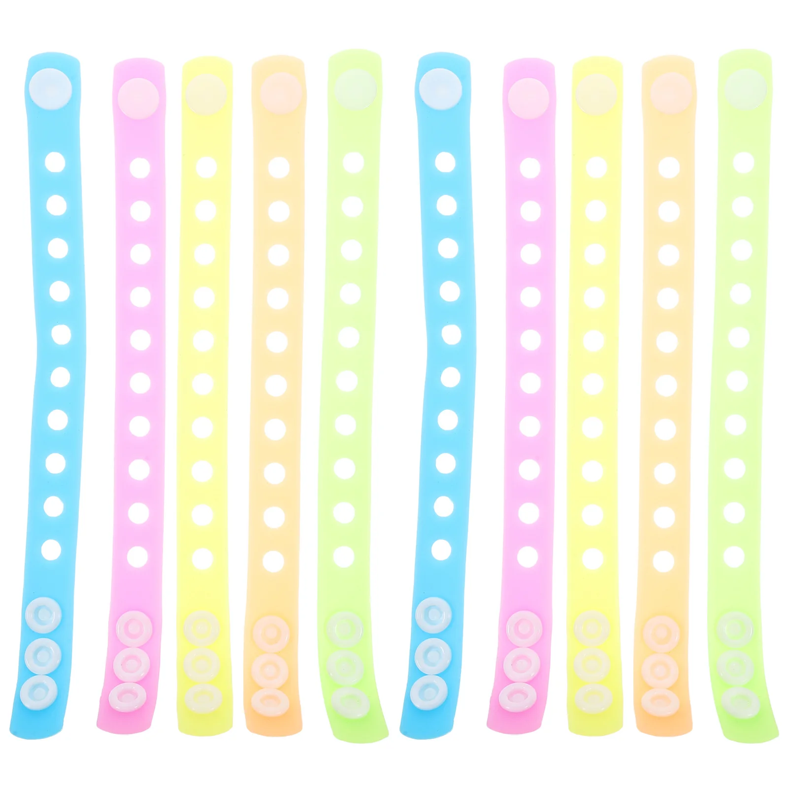 10 قطعة يتوهج في الظلام أساور مضيئة الأساور لحفلات الهذيان النوادي الليلية احتفالات عيد ميلاد سوار مضيئة