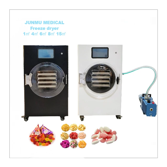 6kg 8kg 10kg 12kg 20kg Per Batch Medium Mini Freeze Dryer Drying Machine With Oil Free Pump