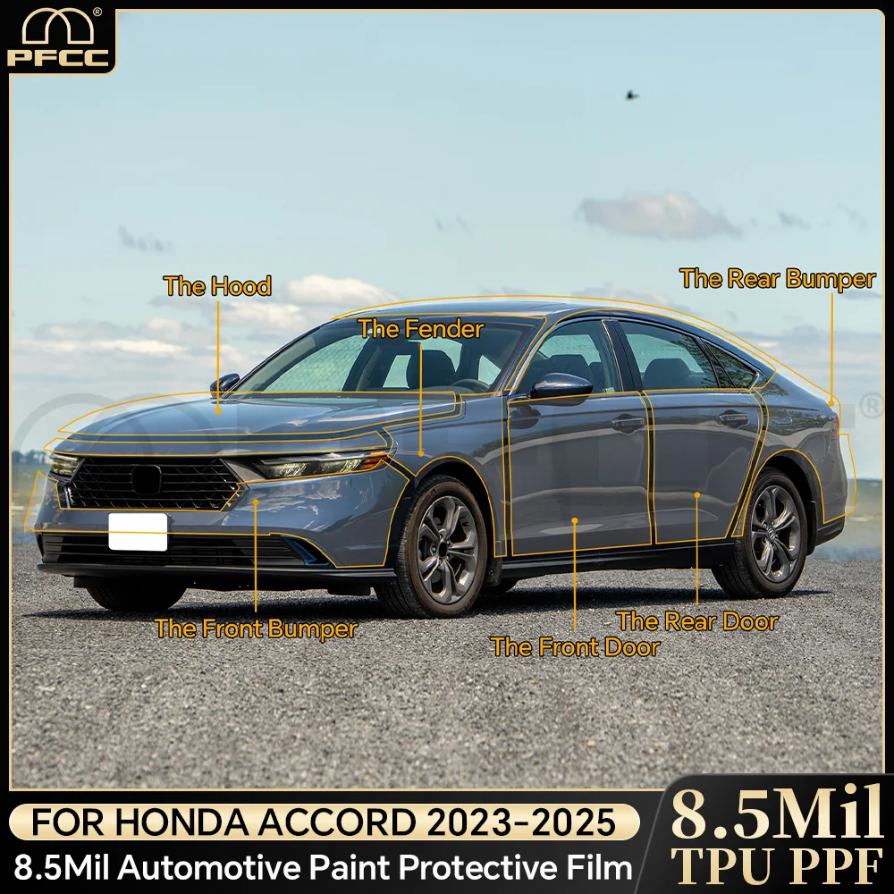 

PPF TPU Car Paint Protection Film For Honda Accord 2023 2024 2025 Clear Bra Kit Decal Pre Cut PPF Scratch Car Accessories