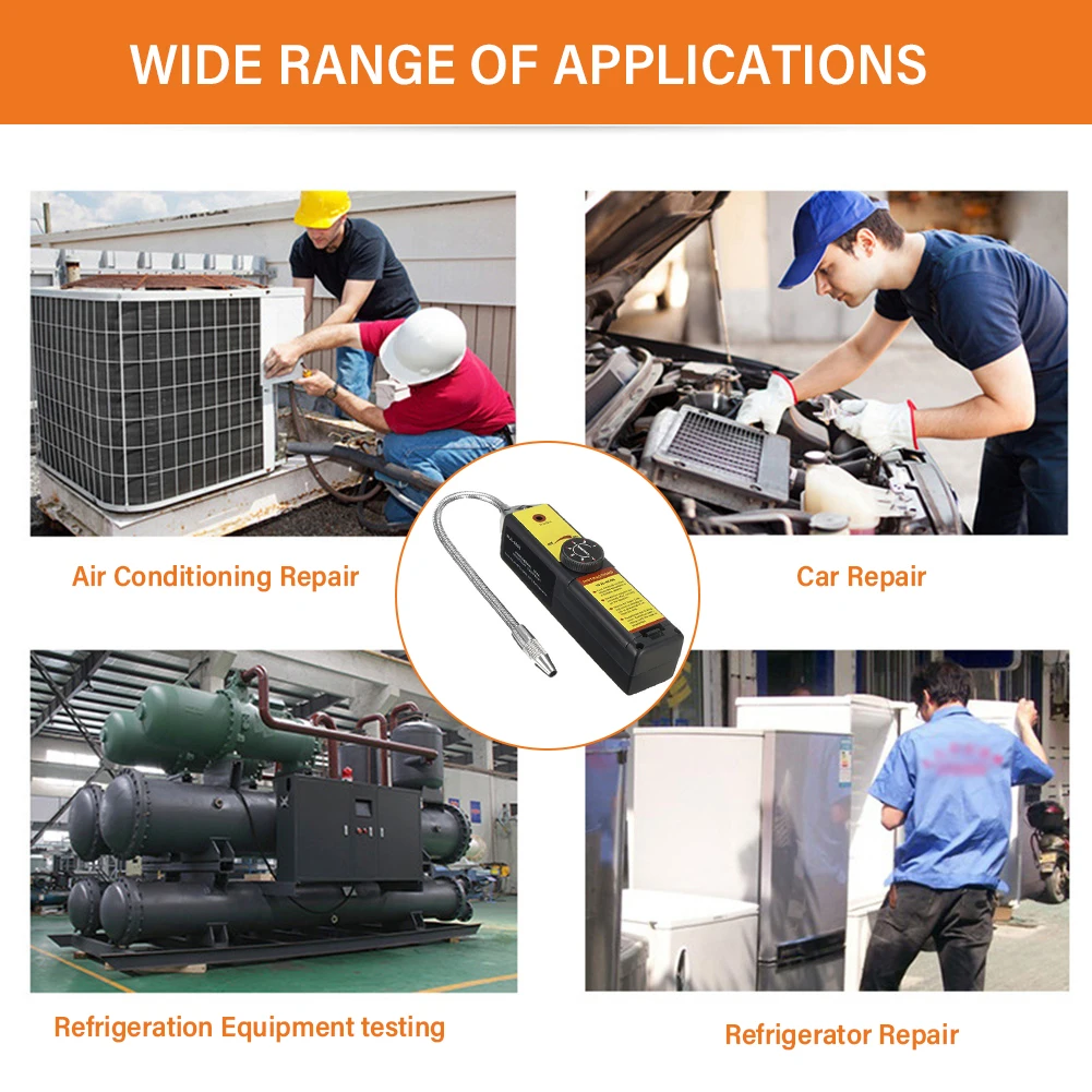 WJL-6000 Freon Leak Detector สารทําความเย็นฮาโลเจนเครื่องตรวจจับ Air Conditioner HCFCs เครื่องทดสอบก๊าซการตรวจจับเครื่องมือ
