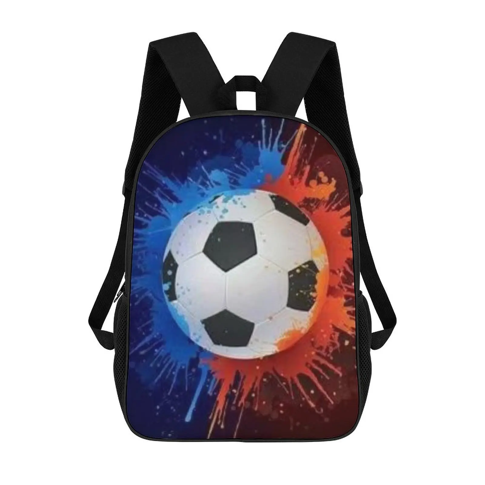 

Back-To-School Season Teen Fan Gift Backpack 17 Inch Basketball Football Pattern 3d Printed Custom Schoolbag