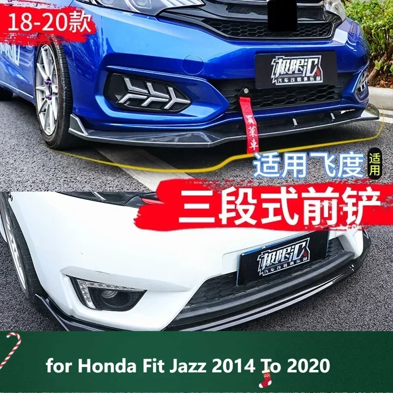 

Front Bumper Splitter for Honda Fit Jazz 2014 To 2020 Lip Diffuser Spoiler Skirt Body Kit Decorative Strip Shovel