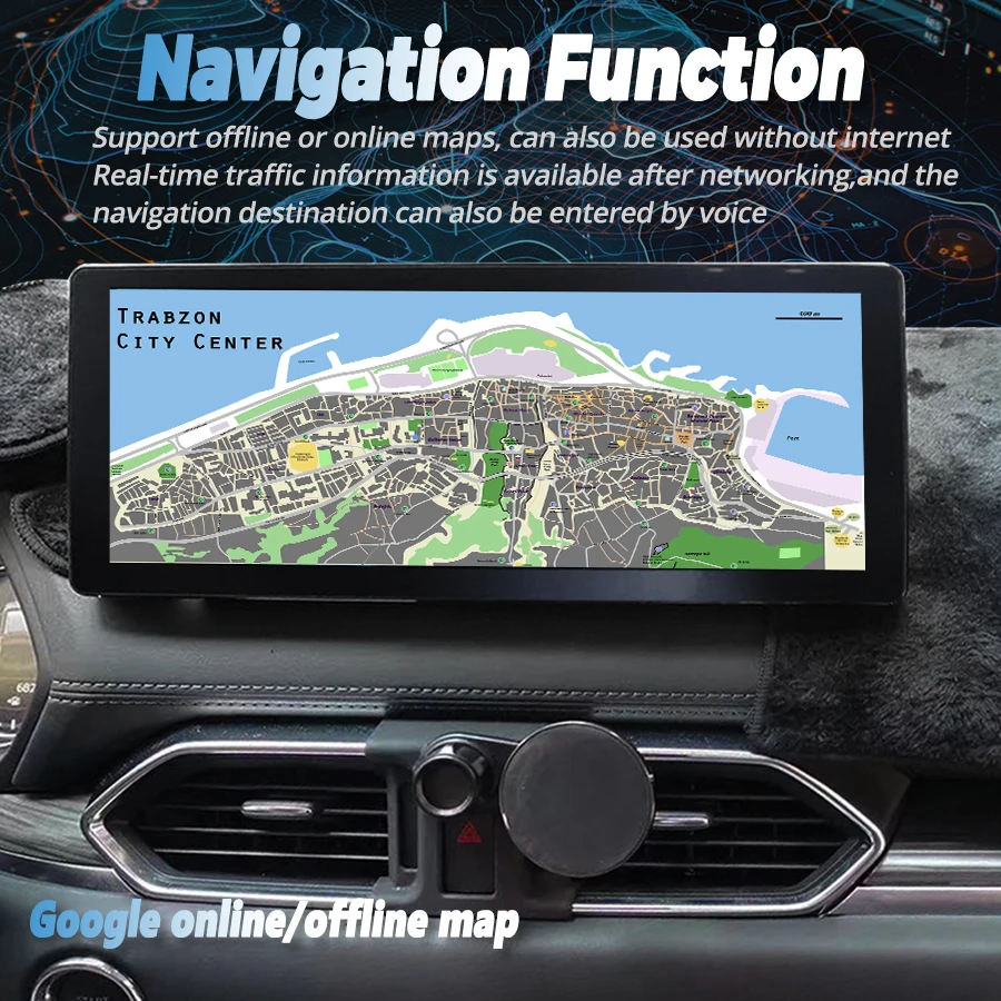 12.3inch 1920*720 For Mazda CX5 CX-5 CX 5 2024 Android 13 Head Unit Car Radio Multimedia Video Player Navigation Car Stereo