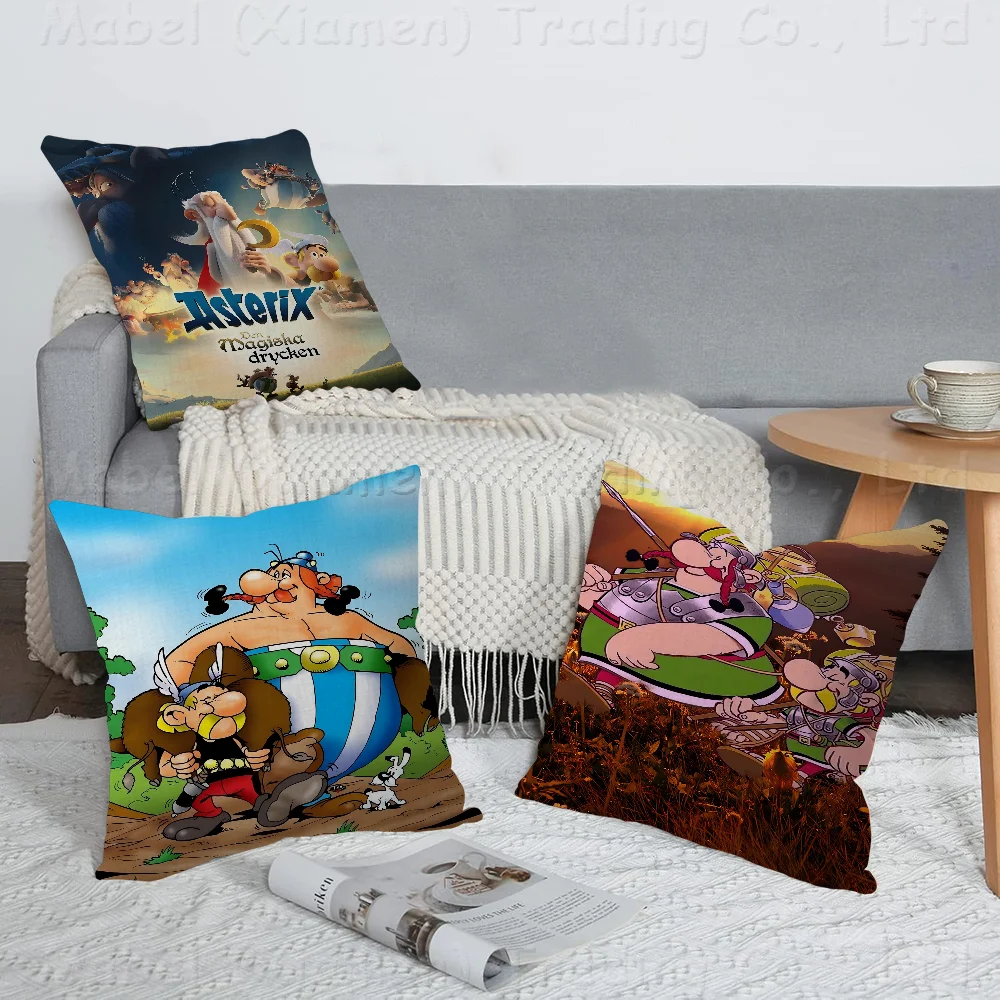 

Asterix Et Obelix Manga Pillow Gift Home Office Decoration Pillow Bedroom Sofa Car Cushion CoverPillow Case