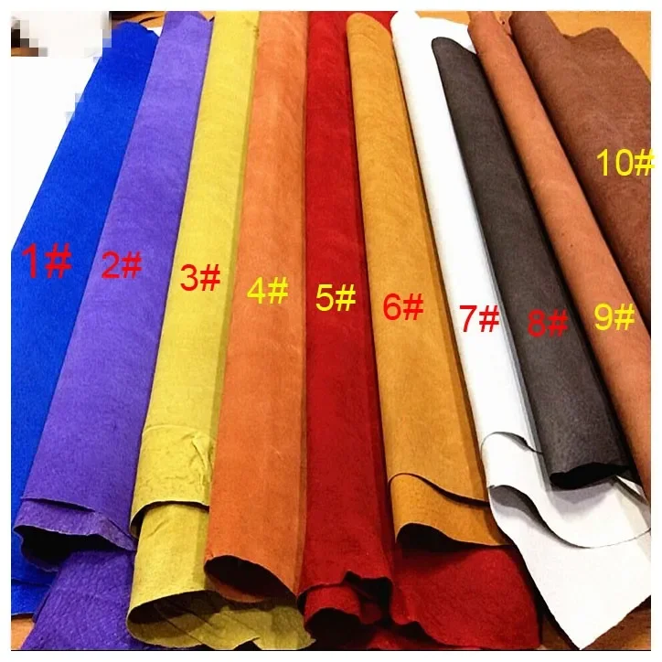 

Multi Color Split Lining Shoes Suede Genuine Pig Hide Skin Leather Material Sale By Whole Piece