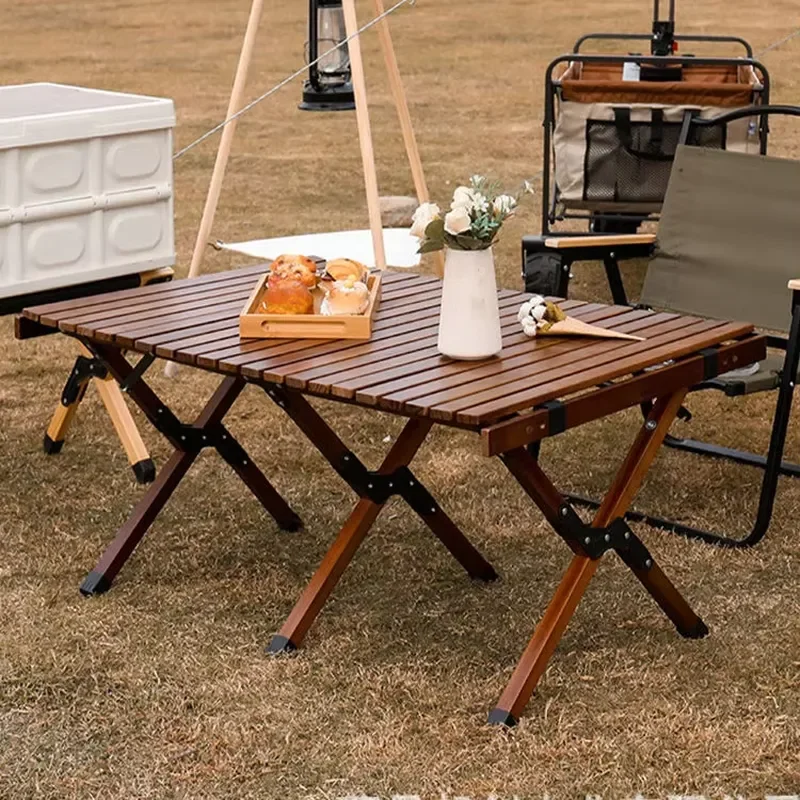 Foldable picnic bench table set 6 feet, reinforced steel frame, non-slip feet, weatherproof, family camping outdoor gear