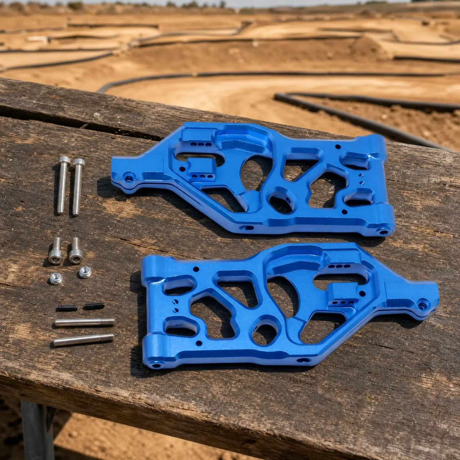 Front Lower Control Arm for Kraton 8S RC Car Alloy Machined Suspension Arm with Open Cutout Design Hardware
