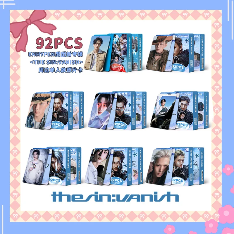 

Набор фотокарточек THE SIN: VANISH, 92 шт., фотокарточки Lomo, коллекционные карточки для фанатов, печатные карточки