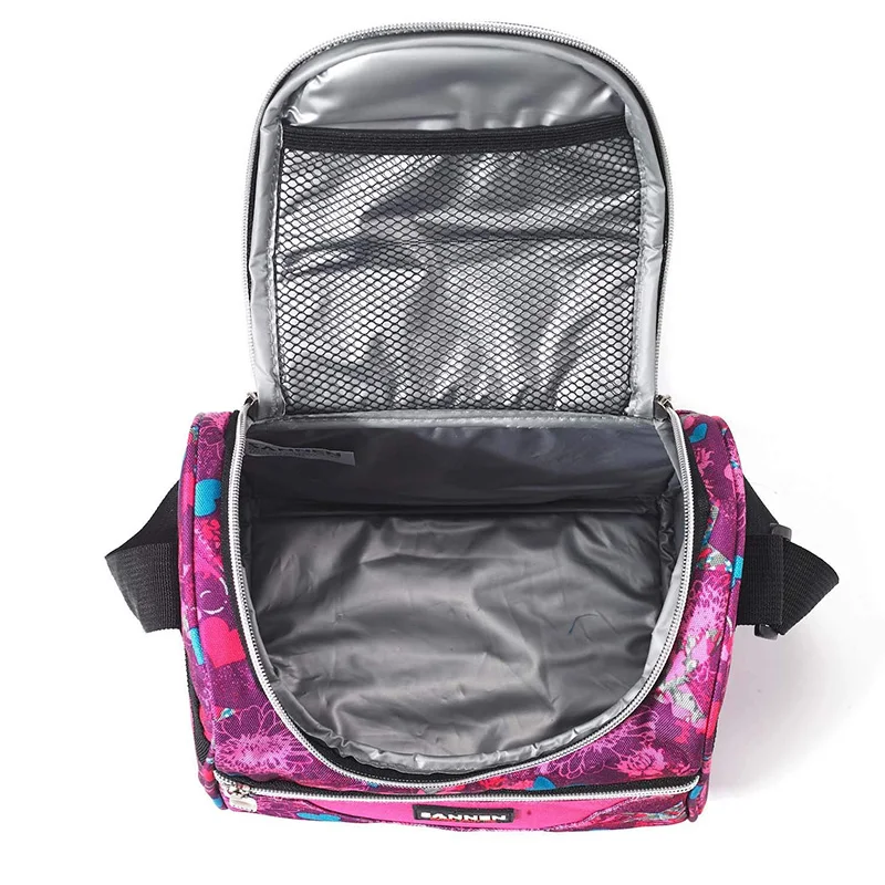 Portable Lunch Bag Food Thermal Box Durable Waterproof Office Cooler Lunchbox with Shoulder Strap Organizer Insulated Case