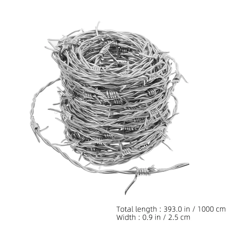 High Strength Steel Anti Climbing Theft Proof Fence Mesh Galvanized Barbed Wire Fencing Trellis Barb Wire Fence Roll Garden