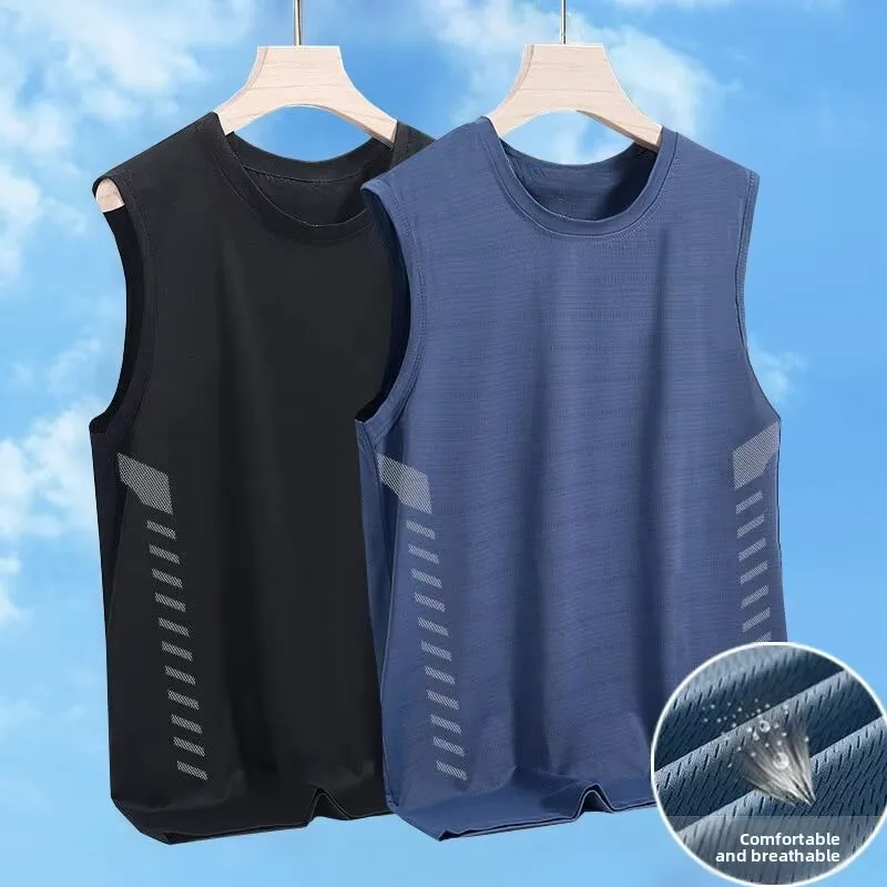 アイスセンセーション ラウンドネスヴェルベスト ショルダーストラップ アイスシルク サマー ラージサイズ レディース スポーツベスト クイックドライ ノースウェット Tシャツ...