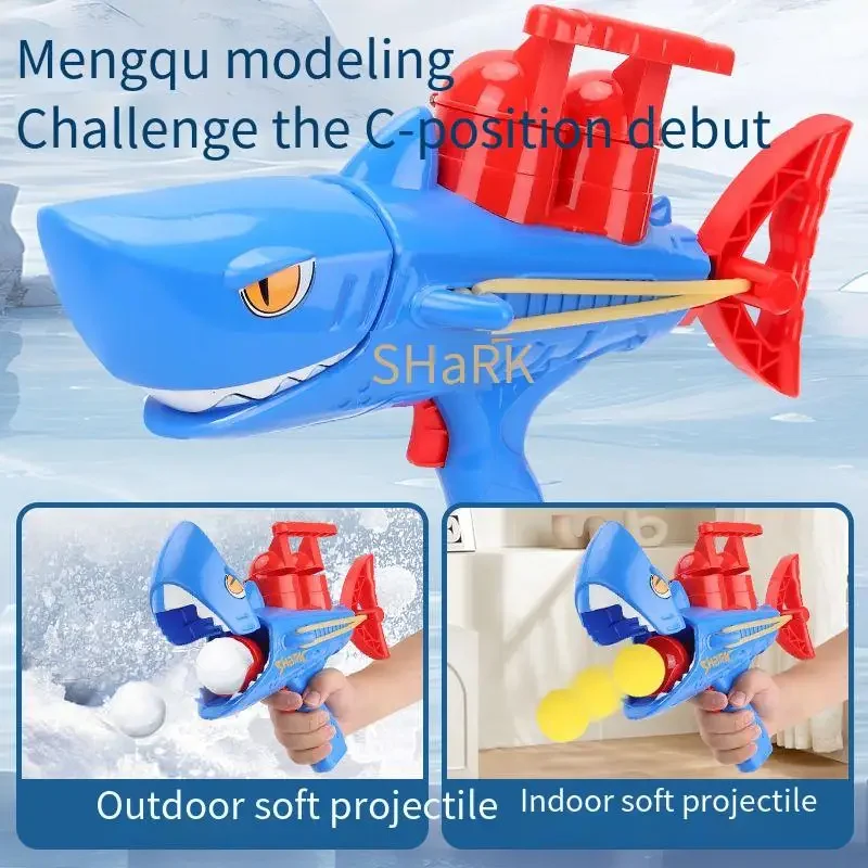 Popular Snowball Toys For Children Aged 3-12 Including Shark Snowball Guns Fun Outdoor Sports Toys and Great Gifts For Kids.
