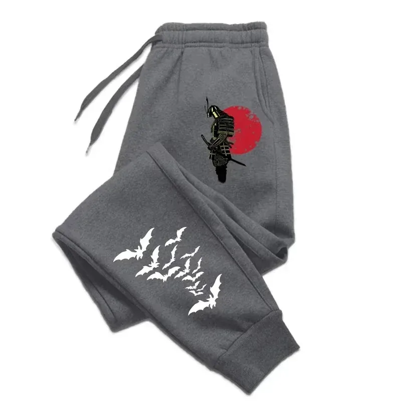 

2025 Autumn/Winter Men's Anime Samurai Print Sport Joggers with Pocket WK0062 S-3XL