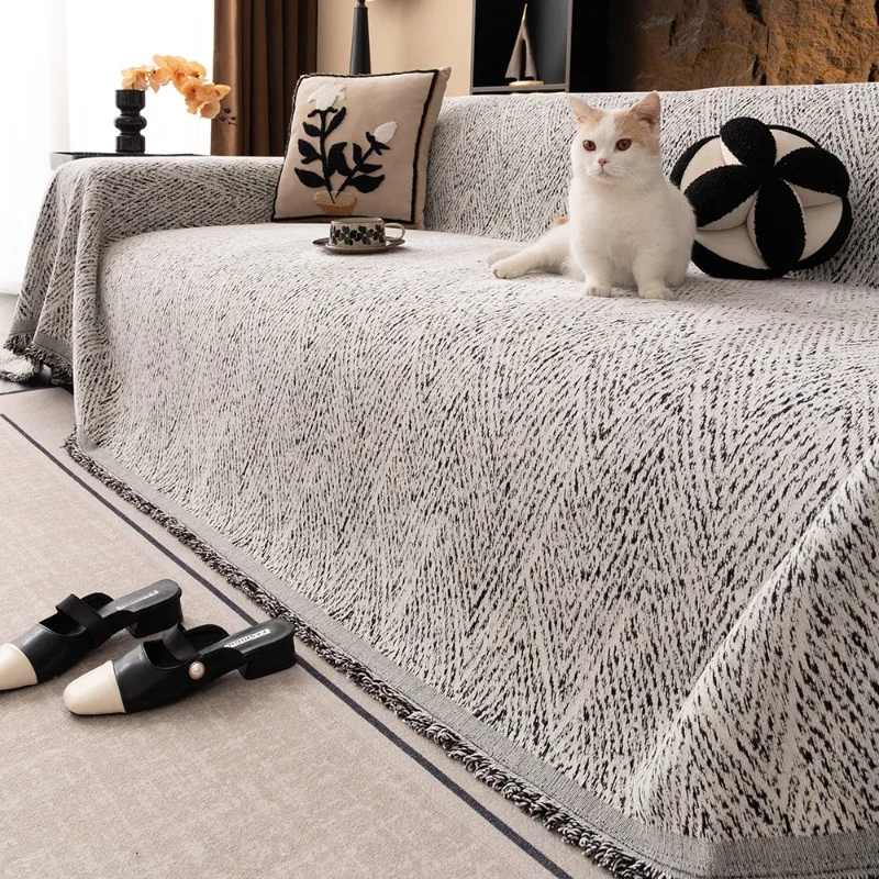 Universal Anti-cat Scratch and Non-slip Sofa Towel in All Seasons Simple High-end Light Luxury Sofa Cover Cloth Cover Blanket