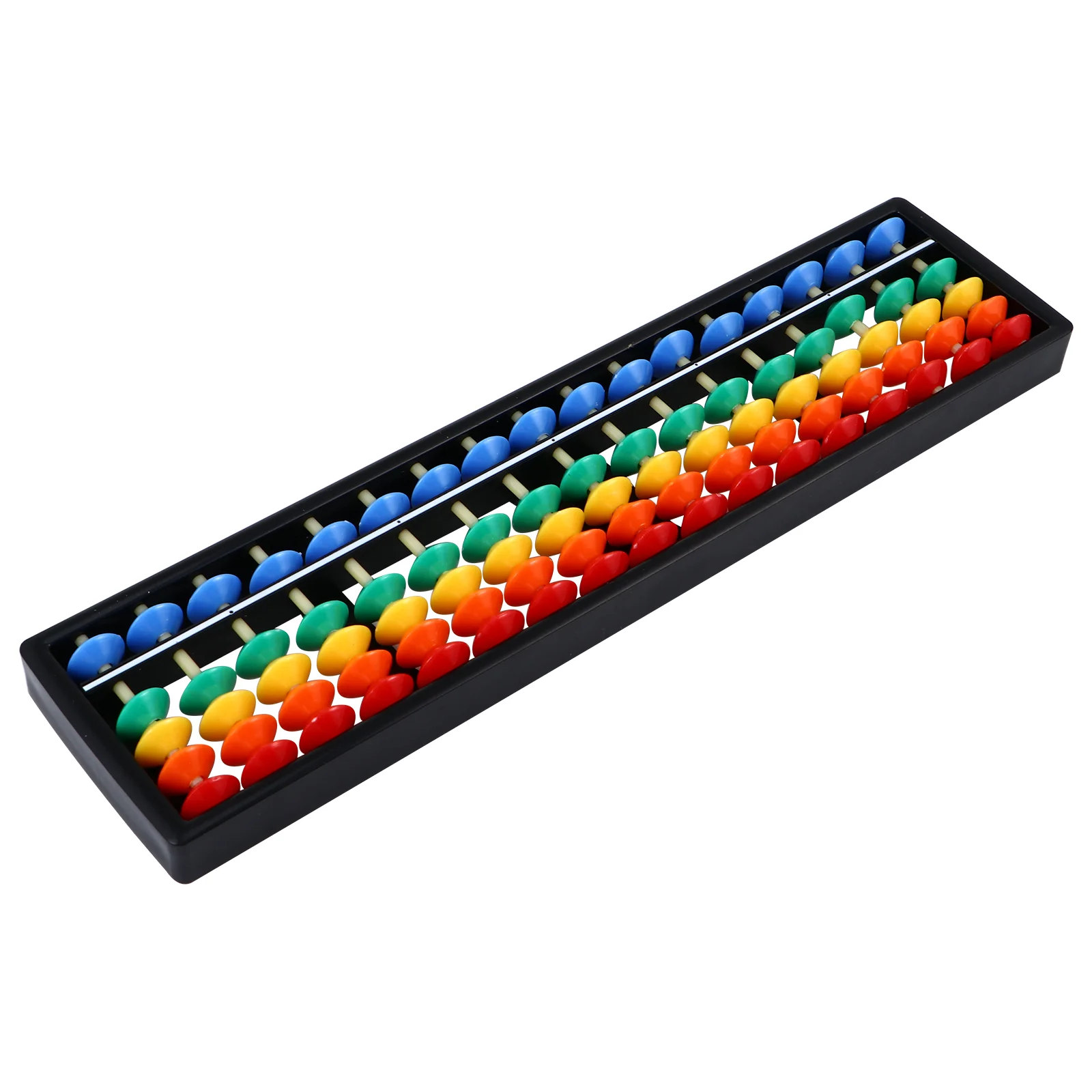 

17 Colorful Plastic Abacus 5 Beads Arithmetic Tool for Students Accountants Math Learning Educational Toy Brain
