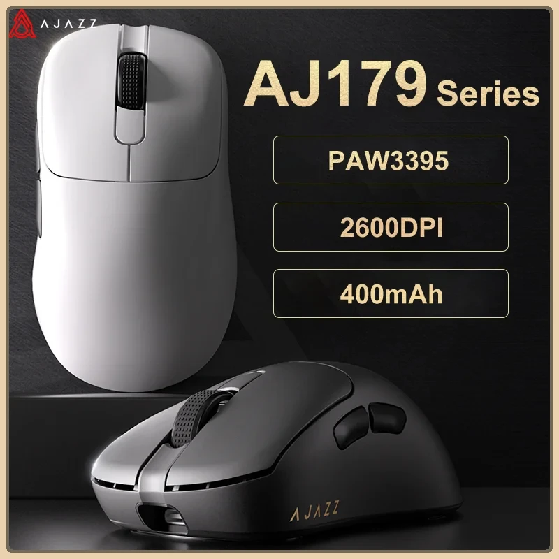 

New AJAZZ AJ179 PRO PAW3395 Lightweight Wired Wireless Mouse with Magnetic Charging Base Ergonomic Macro Gaming Mouse PC Laptop