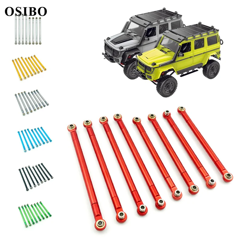 8PCS Metal Pull Rod Link Rod LinkageFor MN86S MN86 MN86KS MN86K MN G500 1/12 RC Car Accessories Upgrade Parts