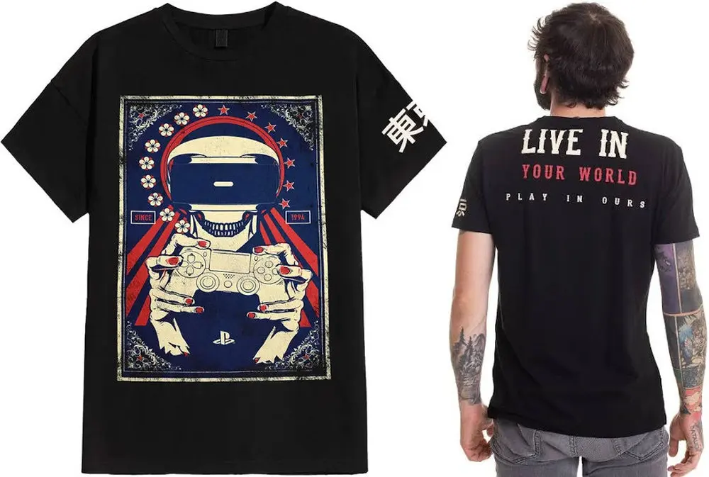 

Game sony PlayStationfans TEE T-shirts for both men and women clothes 2026 new Graphic Streetwear 100% Cotton
