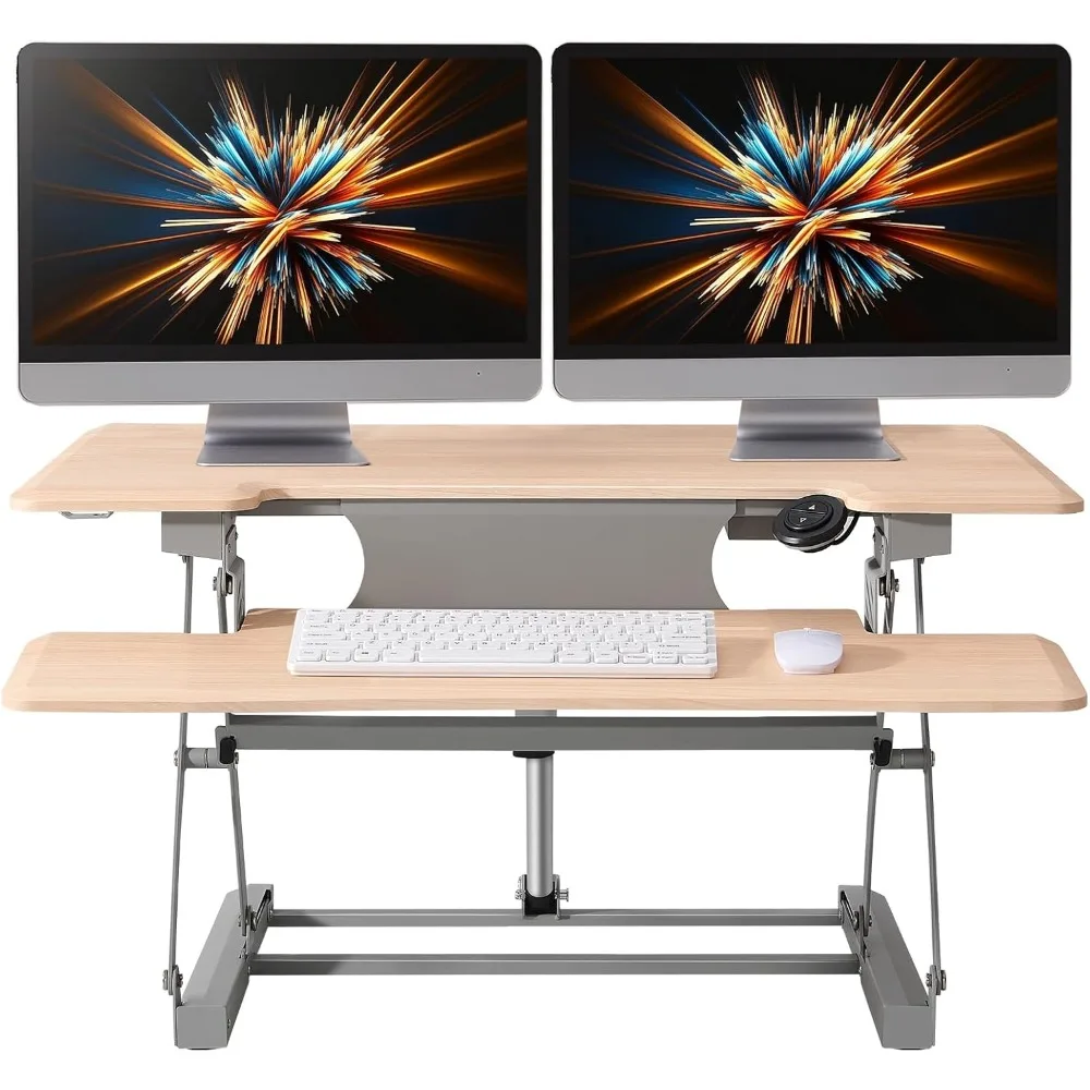 

46 Electric Vertical Office Desk Converter, Series Height Adjustable Computer Desk Ergonomic Adult Home Office Desk