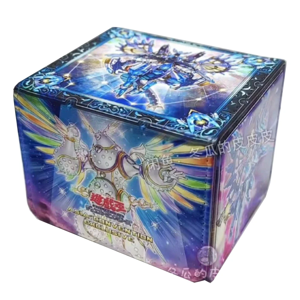 

Diy Self Made Yu-Gi-Oh! Meteonis Drytron Card Storage Box Ygo Drytron Nova High-End Leather Card Storage Box Gift Toys
