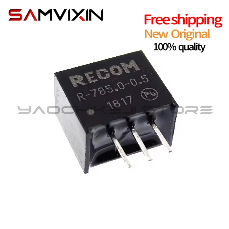 (10piece) 100% NEW R-785.0-0.5 Output 5V 3W DC/DC isolated power module in line with the SIP-3 package