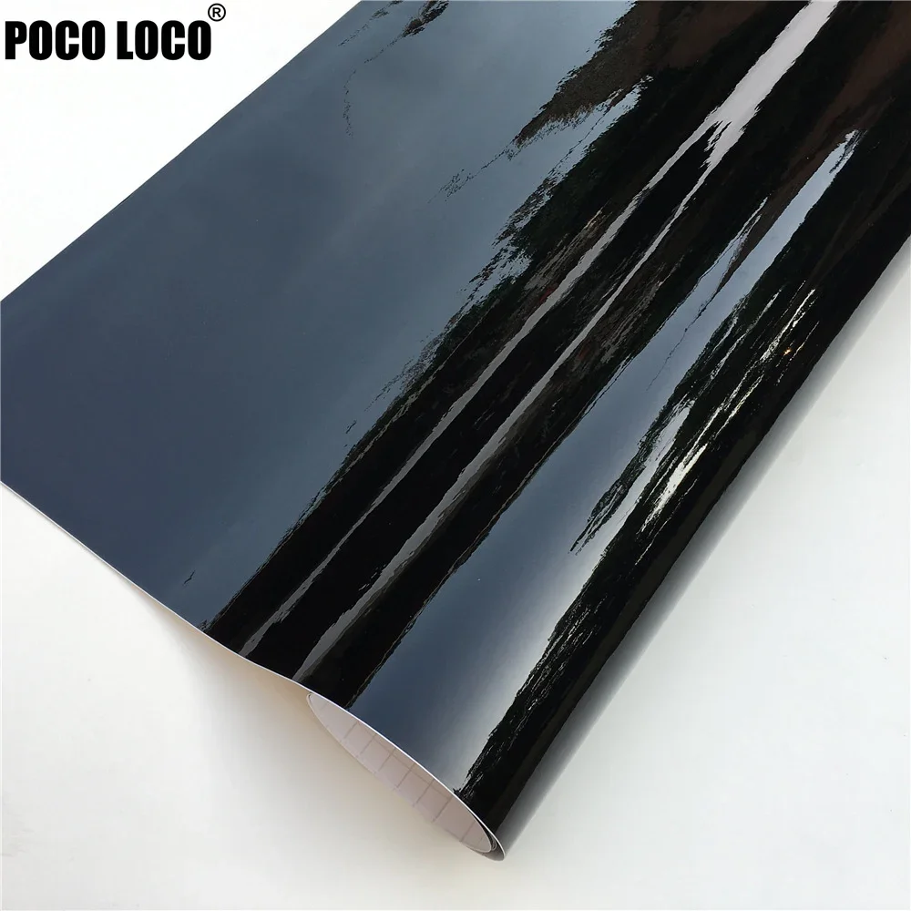 ملصقات سيارة فينيل سوداء لامعة ، 30 × ، فيلم لف ، صائق ، قنوات إطلاق الهواء #3