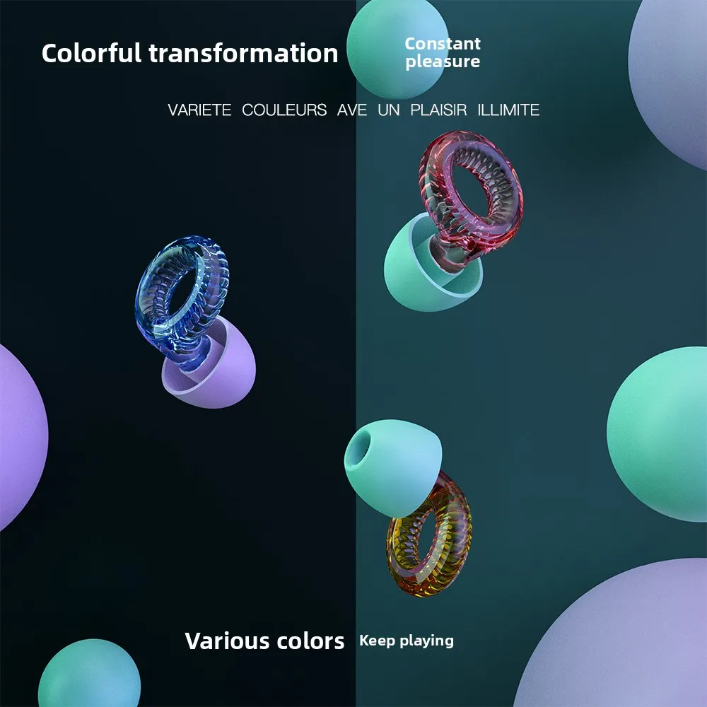 

Cross-border new noise-cancelling earplugs soundproof silicone sleep hearing protection earplugs