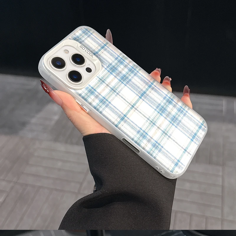 Sky Blue Linen Patt…