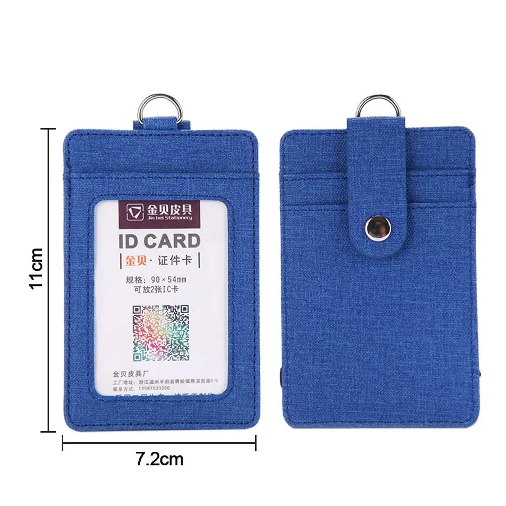 Women Men ID Business Case Bank Credit Card ID Badge Holder Name Badge Holder Work Card Holder PU Leather