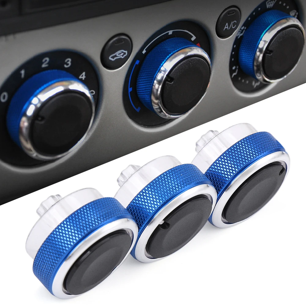 3 Pieces/Set Refit for Ford Focus 2 MK2 Focus 3 MK3 Mondeo AC Knob Car 3PCS Air Conditioning Heat Control Switch Knob for Focus