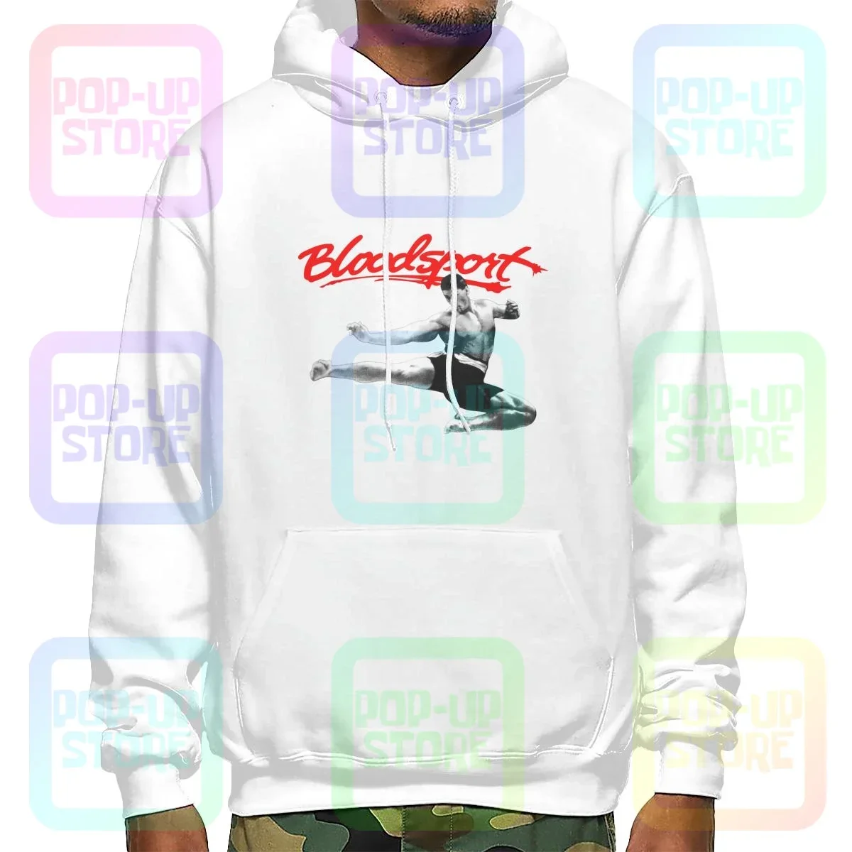 Bloodsport Van Damme Movie Funko 80S Kumite Frank Dux Hoodie Sweatshirts Hoodies Style Vintage