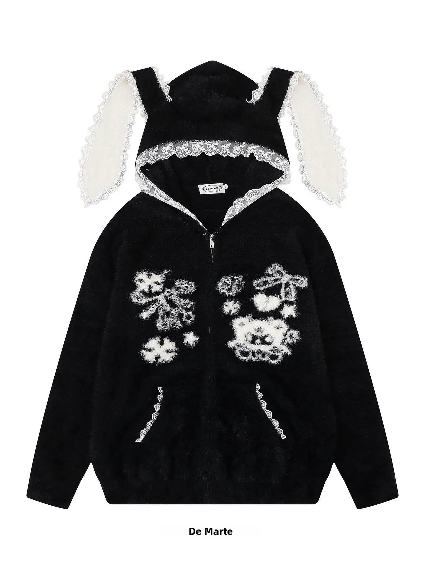 pull-a-capuche-zippe-ample-big-ears-pour-femme-manteau-d'automne-hiver-echarpe-a-motifs-de-dessins-animes-et-d'anime-accessoire-de-mode-de-marque