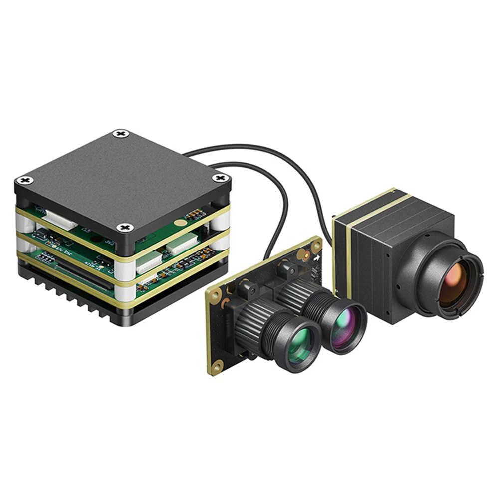 

Модуль AI VisionCube DT FPV Racing Drone AI Perception и тепловизионная визуализация с двумя глазами | Автоматическое отслеживание и блокировка целей с помощью