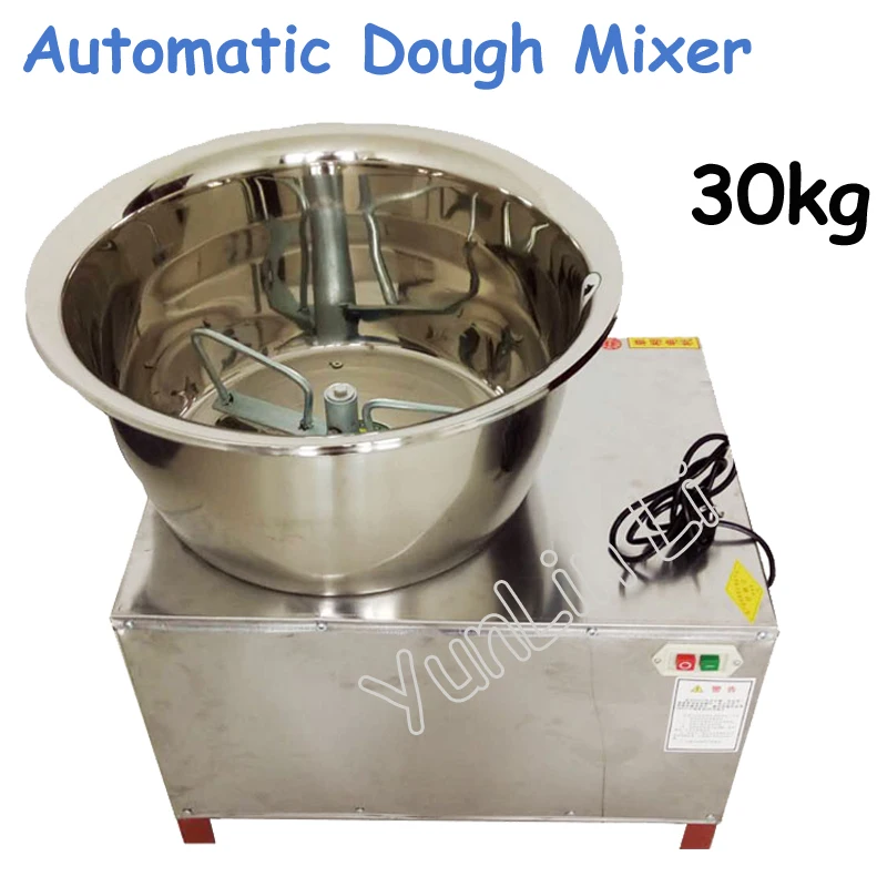 Commercial 30kg Automatic Dough Mixer 220V/110V Stainless Steel Mixer Stirring Mixer Pasta Machine Dough Kneading HMP-30